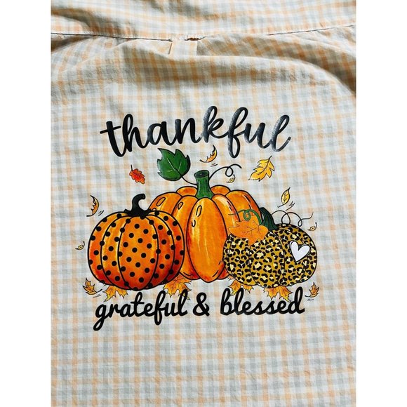 GH Bass & CO Grey & Orange Harvest Custom Graphic Button Down Size L - Picture 6 of 7